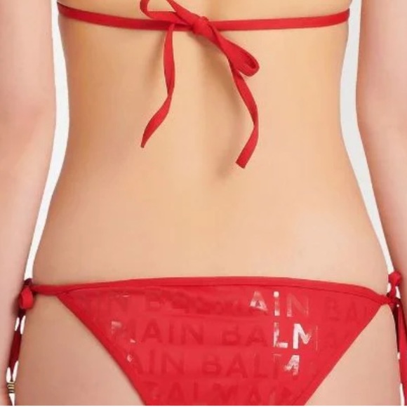 BALMAIN**Red Logo Monochromatic Bikini Set**US 4 $580 - Picture 13 of 13